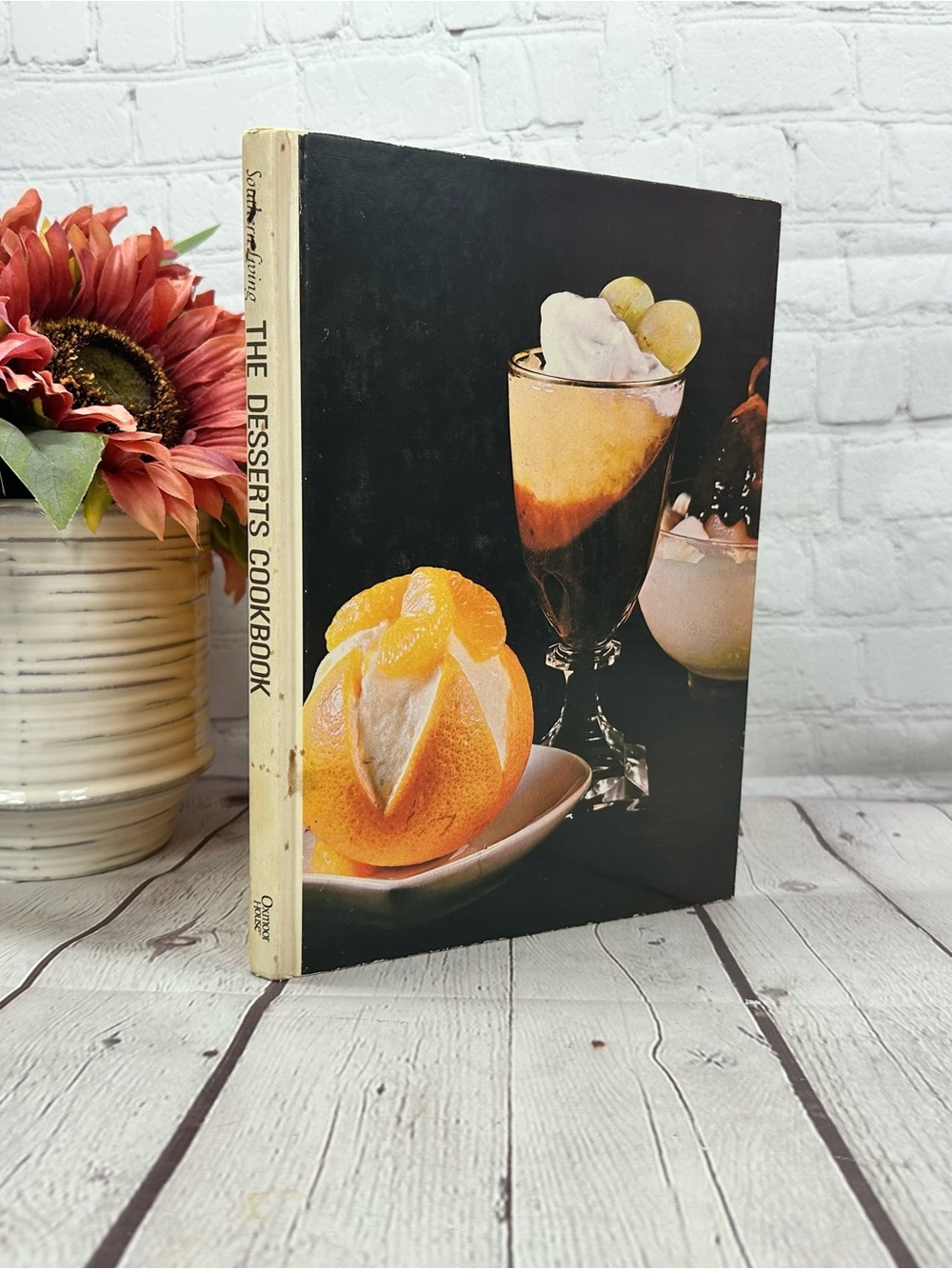 vtg 1976 Southern Living The Desserts Cookbook retro collectible hardcover